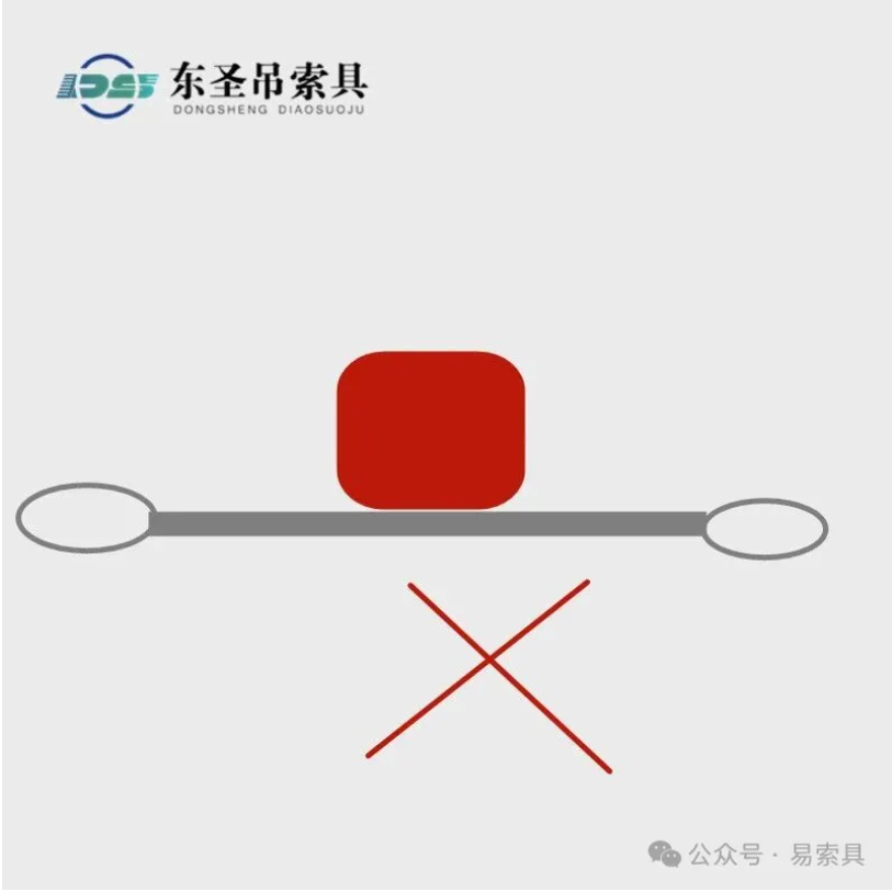 不能重物压或者拖拽吊装带