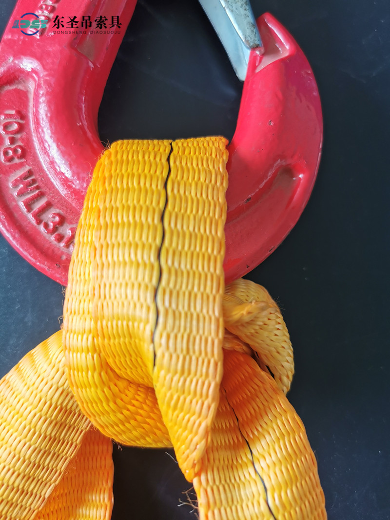 吊装带错误挂法栓结