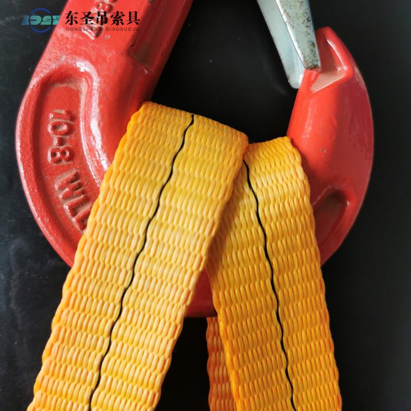 吊装带不允许采用无挂入栓结环绕使用